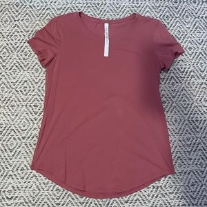 Lululemon pink tee shirt size 6